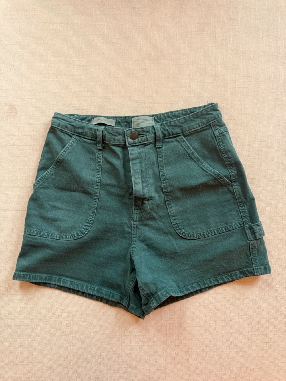 Universal Thread Dark Teal High-Waist Utility Shorts